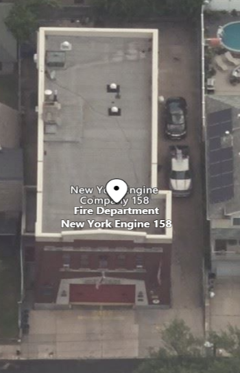 Aerial Oblique of NY Fire Station